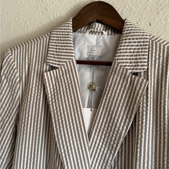 a new day Beige and White Striped Blazer-size 18-NWT - Picture 7 of 11